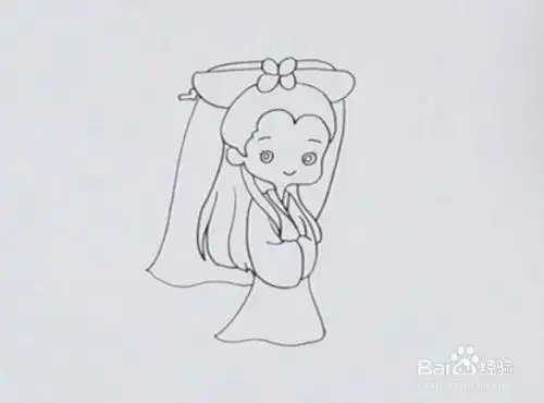 古代娘子怎么画简笔画(画古代女人简笔画步骤) -【爱个性】