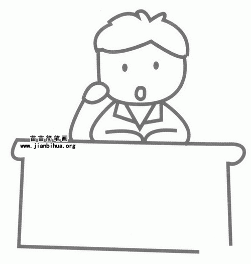 人简笔画儿童女主持人简笔画拿着话筒的小小主持人简笔画图片主持人简