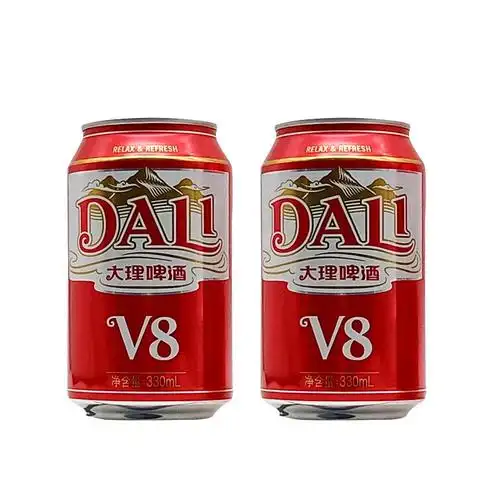 大理v8啤酒淡爽特产听装整箱330ml啤瓶全国啤酒