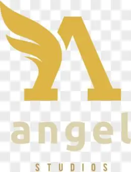 矢量金色商标logo天使