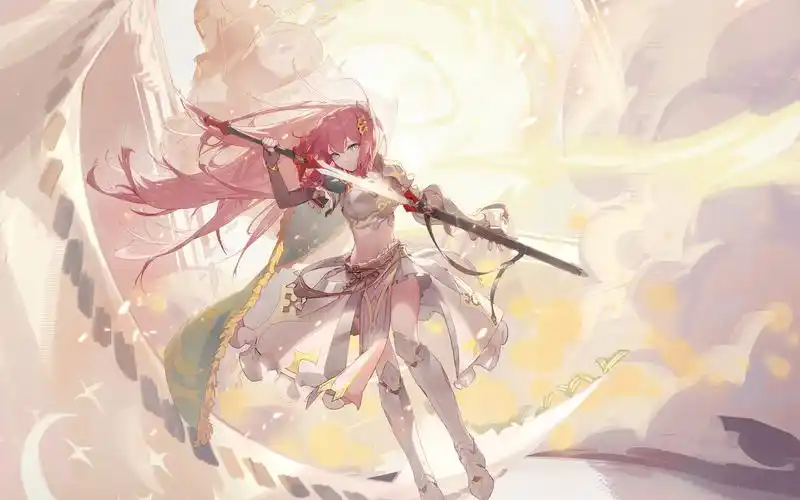 【wallpaper 4k 60fps】简易动态壁纸 骑士-绯赤艾莉欧