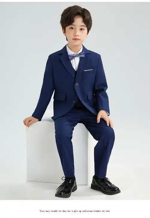 巴拉··巴拉品牌童装儿童西装套装花童小男孩钢琴演出礼服中大童帅气