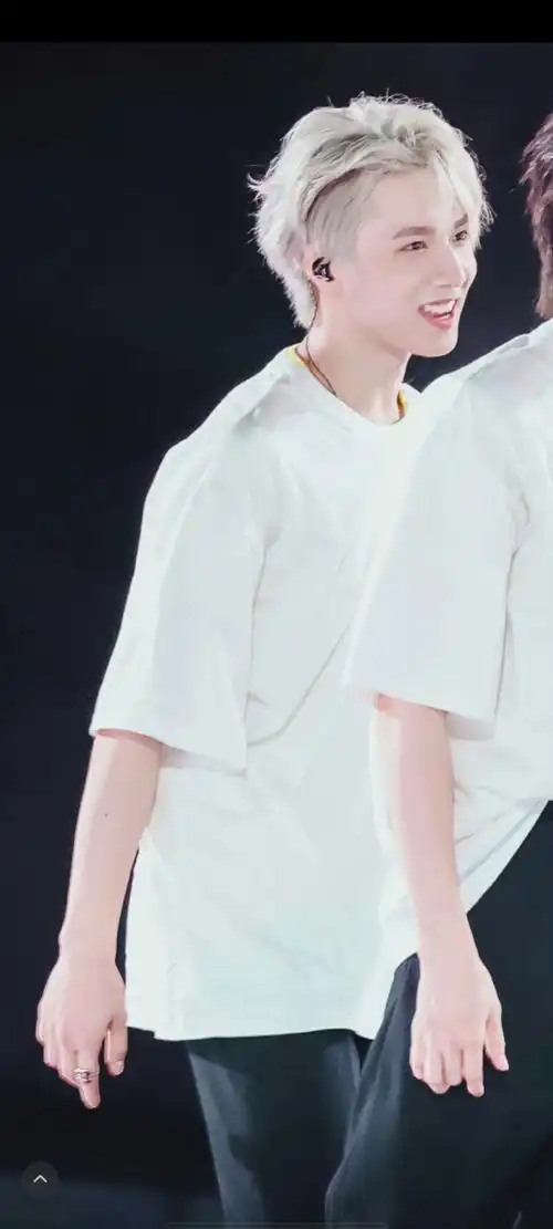 刘耀文演唱会银白发色饭拍