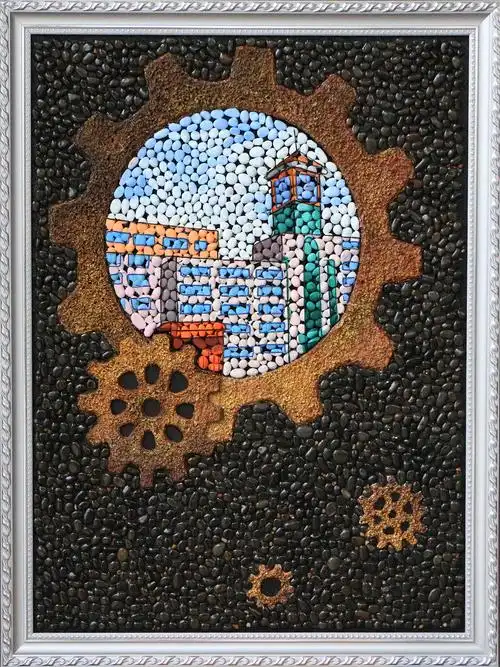 "时光荏苒"综合材料装饰绘画 - 原创作品 - 站酷(zcool)