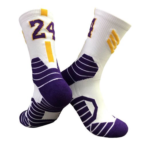 湖人詹姆斯24号篮球锦纶高邦篮球袜子防臭袜精英袜子男女