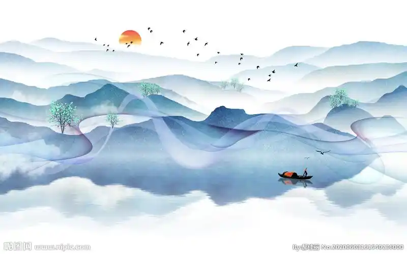 新中式山水图片