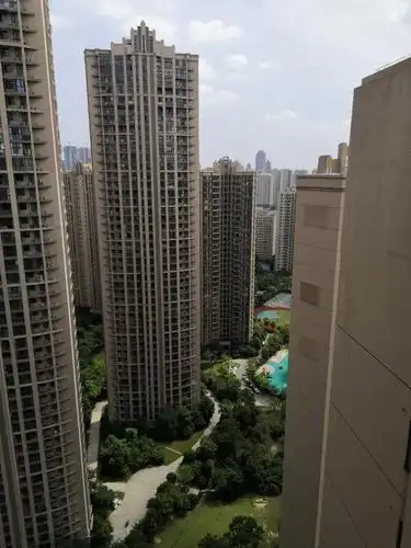 小区楼王耸立,丝毫看不出新冠病毒曾肆虐过的痕迹,就象英雄的武汉人民