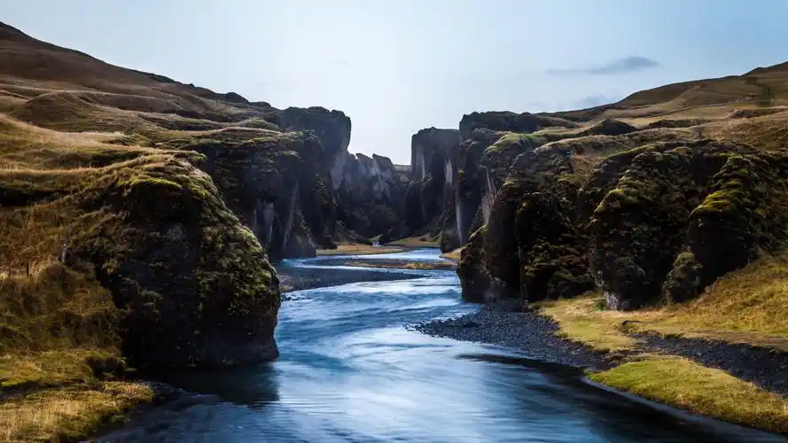 壁纸 峡谷,河流,云 3840x2160 uhd 4k 高清壁纸, 图片, 照片