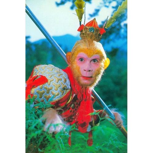 孙悟空海报孙猴子西游记画经典剧照励志怀旧复古唐僧师徒海报贴画