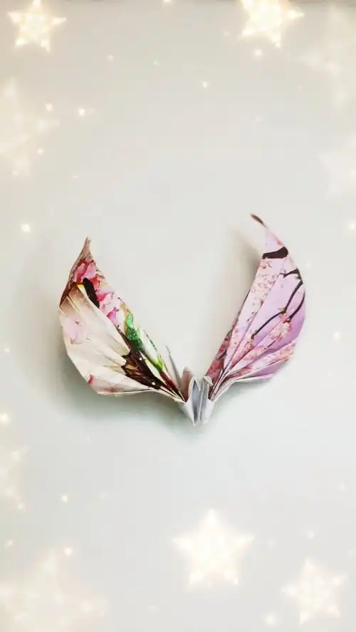 升级版千纸鹤,豪华大翅膀,天使之翼千纸鹤快来折吧!