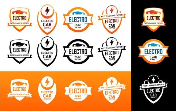 电动汽车充电服务的标识和标志图片下载