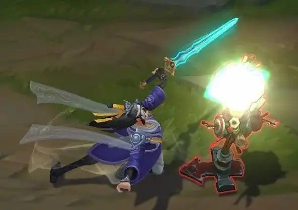 剑圣,剑姬和风女化身为浓郁中国风的仙侠英雄,并展示了御剑飞行等各种