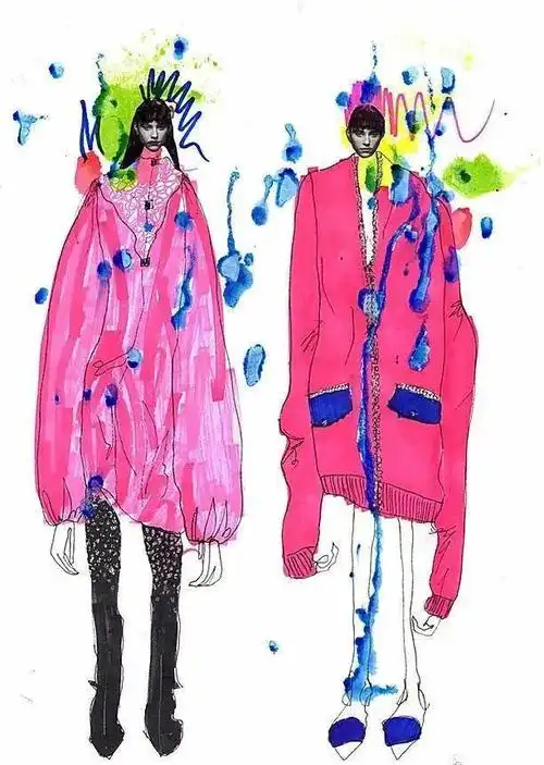 涂鸦式服装设计效果图!这风格你爱吗?