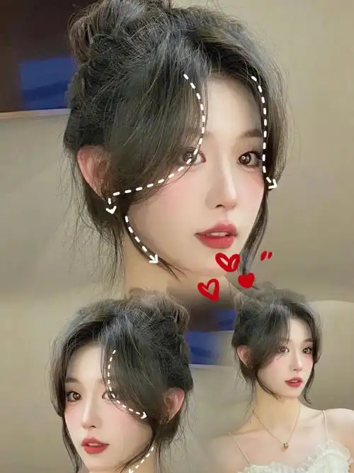 适合所有脸型滴法式八字刘海儿谁剪谁好看