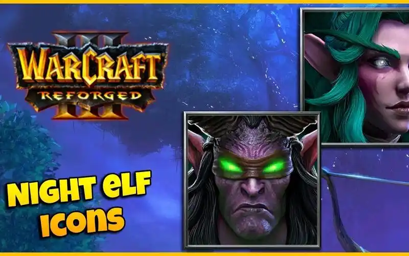 魔兽争霸3重制版暗夜精灵图标-新旧对比