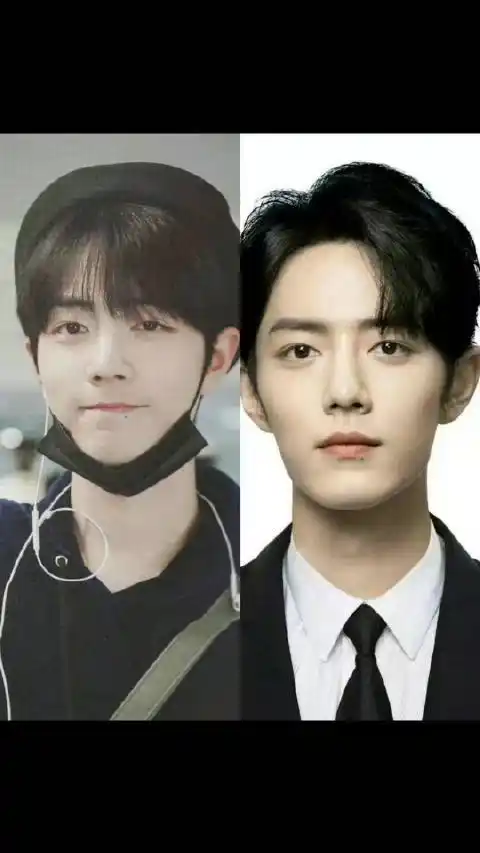 肖战爱豆时期vs演员时期对比图,眼神一直都好清澈啊