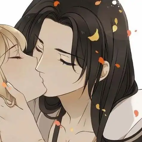 要亲亲一男一女接吻情侣头像