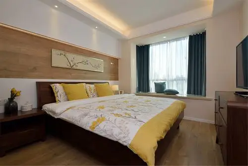 三居室现代简约家卧室设计图