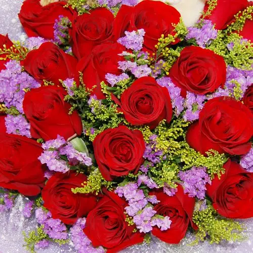 中礼鲜花速递全国 20朵红玫瑰花束 生日礼物 节日祝福鲜花