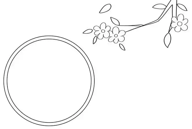 春晓古诗配画_简笔画-绘画者图库