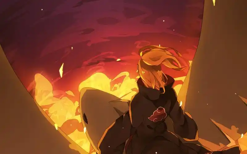 "晓"成员迪达拉,动漫人物-回车桌面