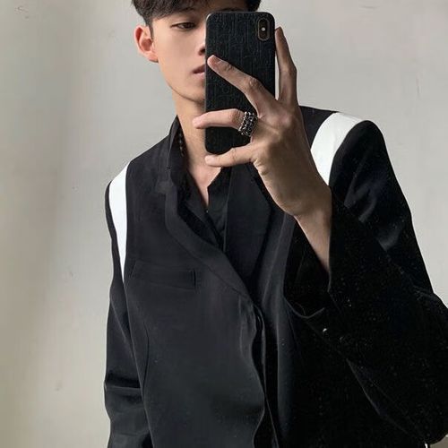 txschif潮男穿搭痞帅一整套西服轻熟风2023新款西装三件套韩版休闲