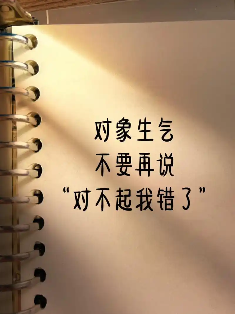 97对象生气了不要再用"对不起我错了"来敷衍 #每秒都值得记录
