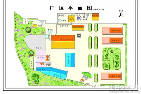 化工厂房平面图