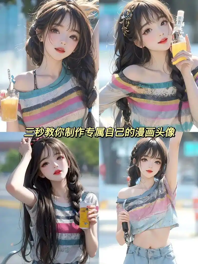 把自己的照片改成漫画效果也太 - 抖音