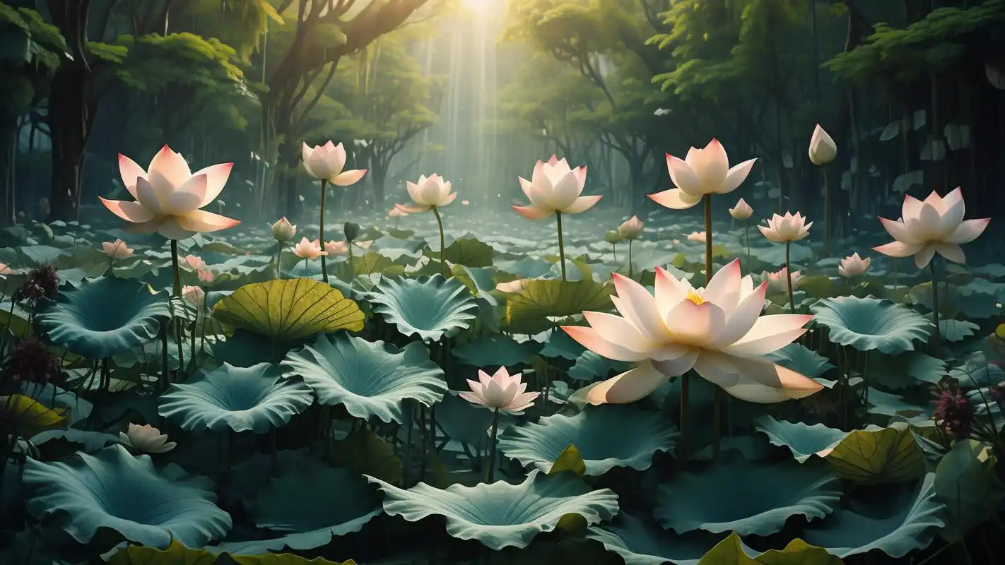 94绝美中国风荷花壁纸精选94 夏日炎炎,怎能少了荷花的点缀?