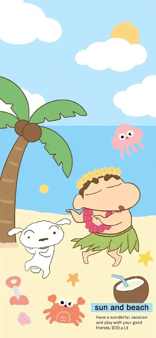 90蜡笔小新卡通壁纸9778977897童年是糖果的色彩#蜡笔