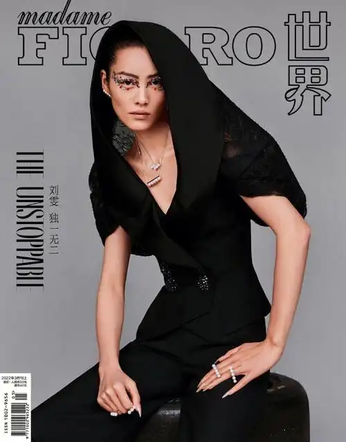刘雯madamefigaro费加罗三月刊封面人物