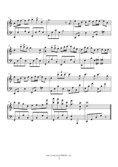 树洞钢琴谱-改编:林伟树洞钢琴谱-环球钢琴网