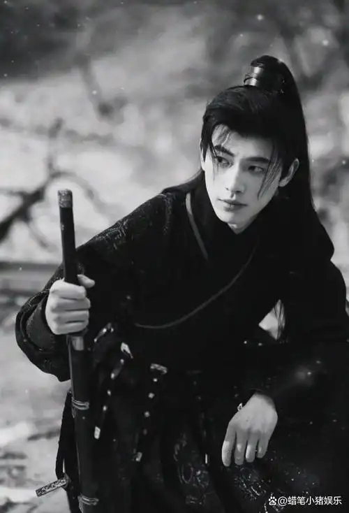 脸上的血痕更增添了他的英勇气质,仿佛是从乱世中走来的侠客,英勇无畏