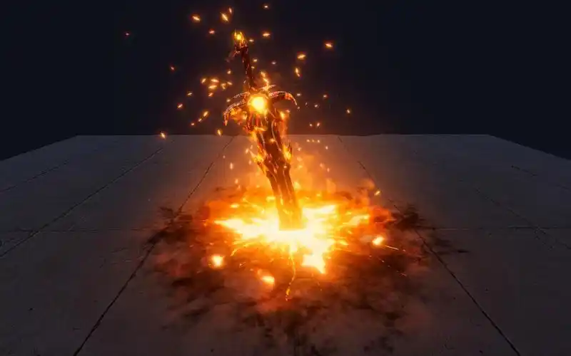 【unity素材推荐】魔法冰火剑特效 magic swords vfx 推荐指数