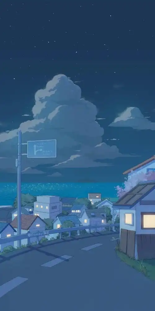 好看的一组场景插画画师@honey果酱仅供欣赏侵权删#插画##动漫风景