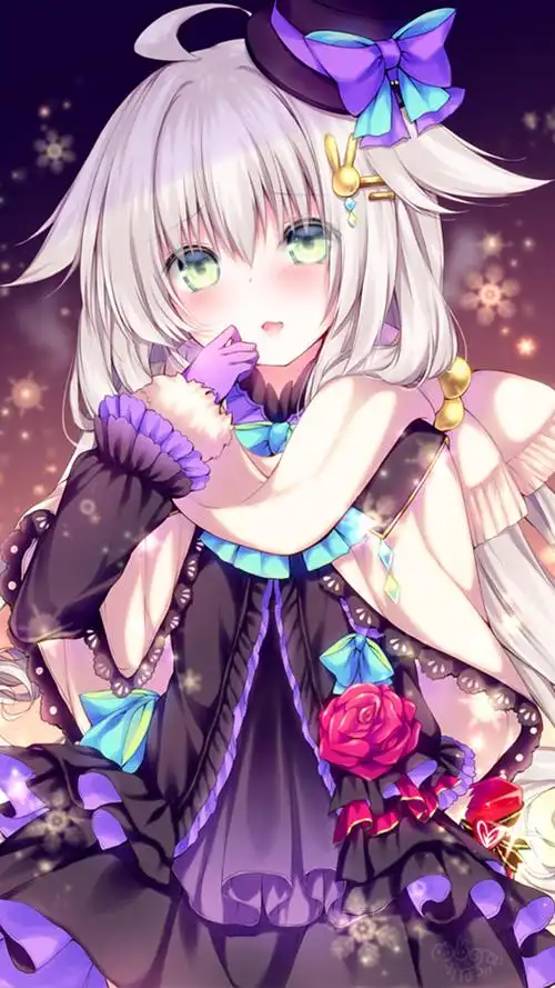 唯美动人动漫美女手机壁纸