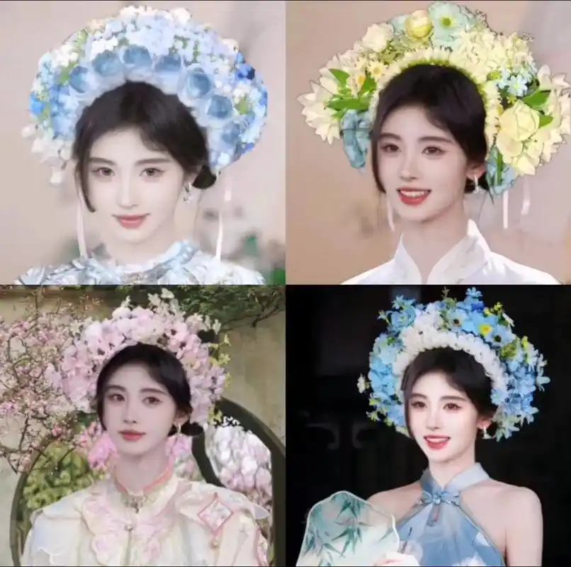 今生簪花 世世漂亮#鞠婧祎 #赵露思 #虞书欣 #白鹿 #今 - 抖音