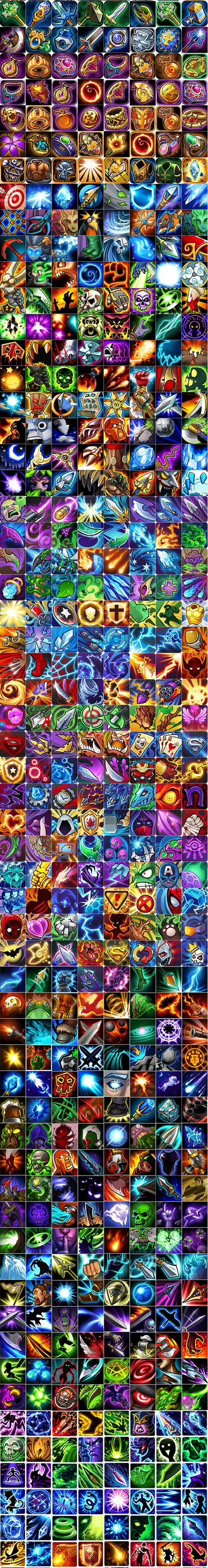 q版魔兽风游戏手游技能装备物品武器icon图标美术素材资源淘宝网