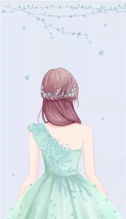 唯美婚纱图片新娘背影卡通 星光不问赶路人时光不负有心人_6