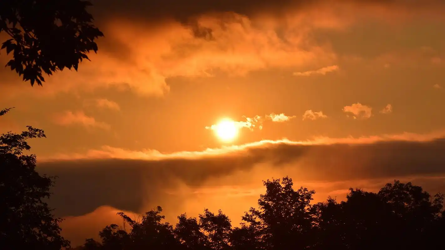唯美日落时分图片桌面壁纸