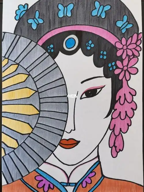 简笔画戏曲人物50