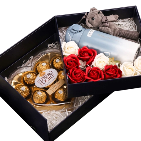 心形费列罗巧克力礼盒装高档创意浪漫情人节礼物送女朋友惊喜表白