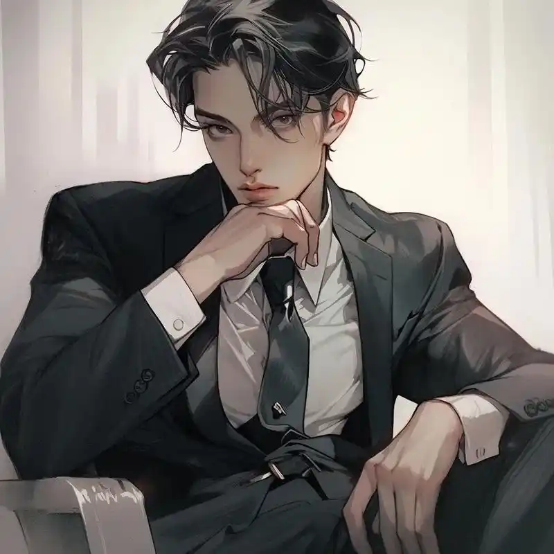 不装高冷,哥的冷酷零下八度.#西装控 #动漫男头 #优质头像 - 抖音