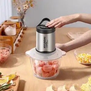 韩国现代hyundai绞肉机家用电动多功能小型搅拌机婴儿辅食绞馅机