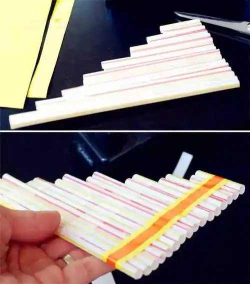 【创意改造】吸管自制diy乐器排箫,很简单哦[60913期]