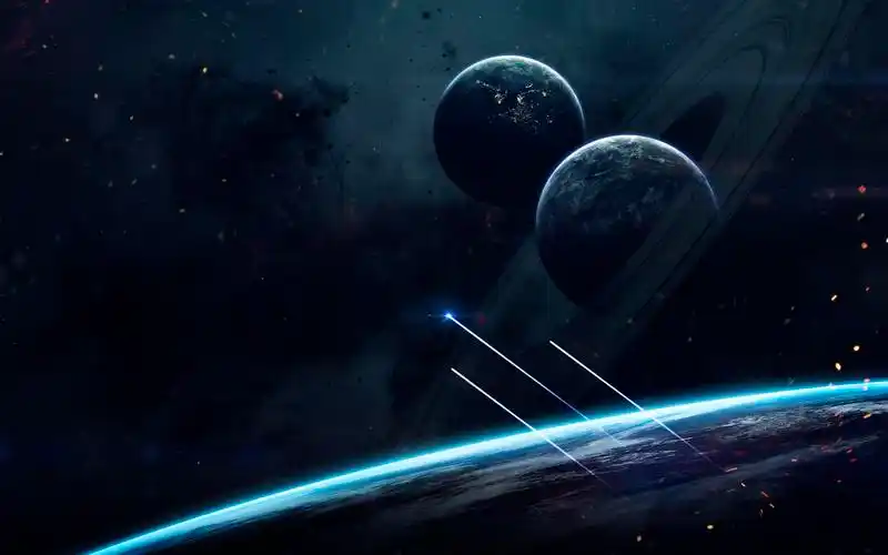 科幻太空壁纸难以置信美丽的行星