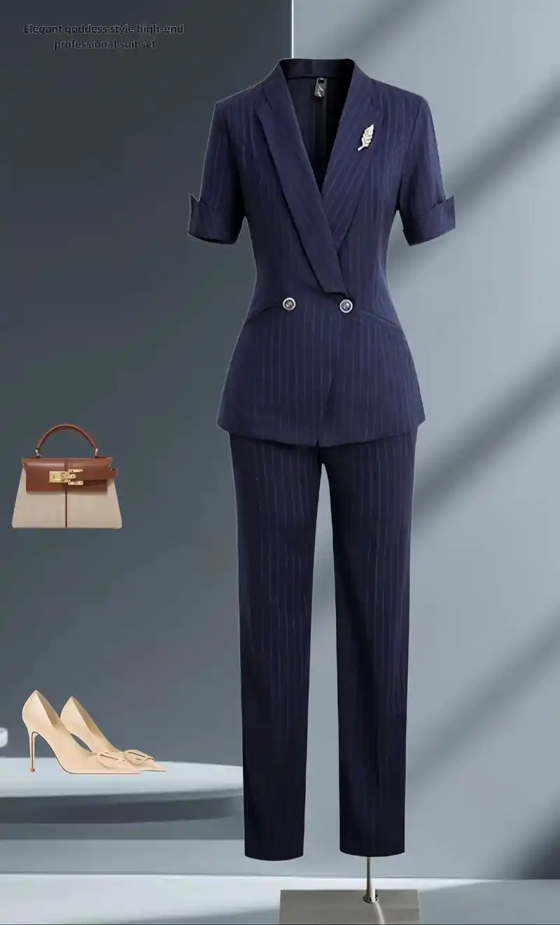 夏日气质女神职场穿搭 | 高端西装套装女