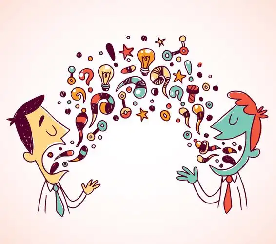 交谈,两个,商务人士,矢量,插画