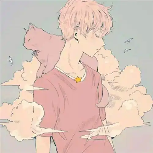 男生插画头像图片唯美